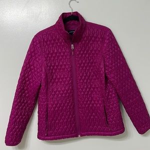 LANDS END -Women's Size Medium PrimaLoft
Jacket. Color is more of a Mauve/Plum
